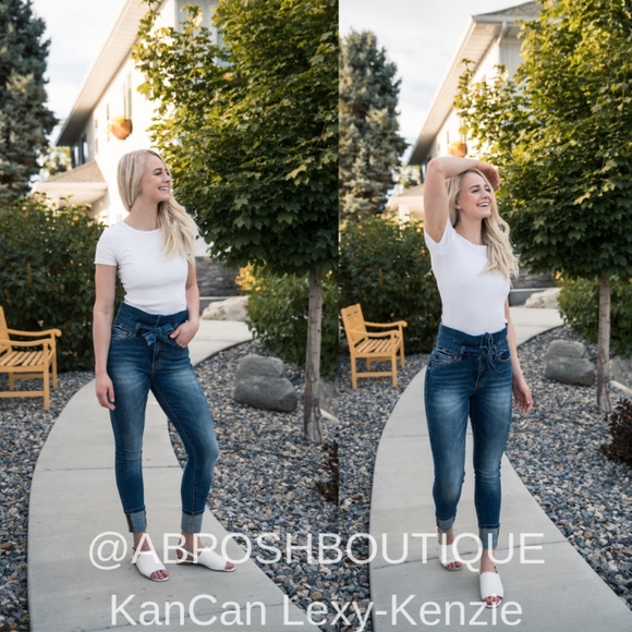 NWT KanCan Jeans Kenzie High Rise Paper Bag Skinny - Picture 5 of 8